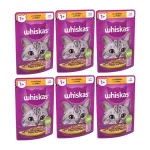 پوچ گربه ویسکاس مدل Chicken وزن 85 گرم بسته 6 عددی