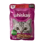 پوچ گربه ویسکاس مدل گوشت در ژله وزن 75 گرم