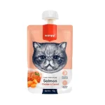 پودینگ گربه ونپی مدل Salmon and carrot با طعم ماهی سالمون مرغ وزن 90 گرم