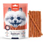 تشویقی سگ ونپی طعم سالمون Wanpy salmon sticks وزن ۱۰۰ گرم